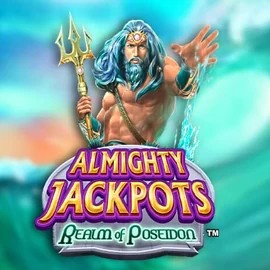 Almighty Jackpots – Realm of Poseidon by Novomatic, showcased at felice-bet.it.com – game logo