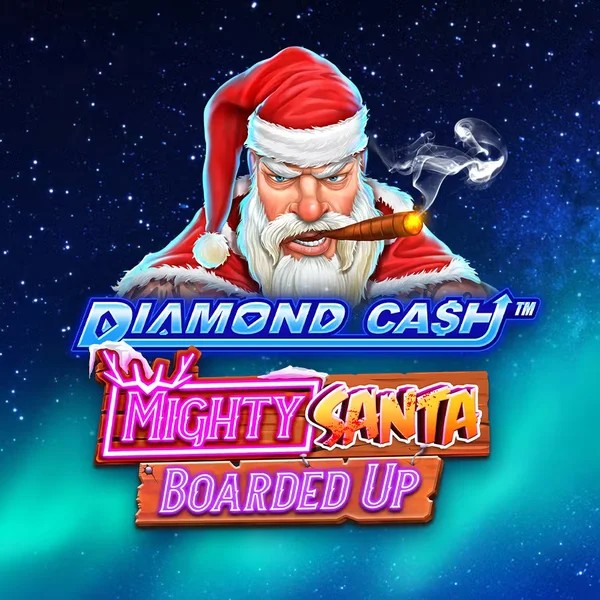Diamond Cash Mighty Santa Boarded Up slot icon by Greentube, available at Felicebet Casino