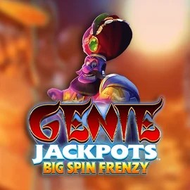 Genie Jackpots: Big Spin Frenzy slot logo by Blueprint Gaming at Felicebet Casino