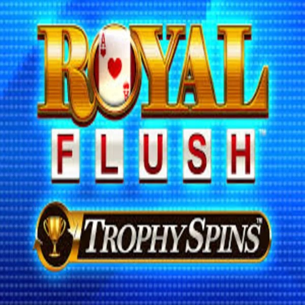 Royal Flush Trophy Spins slot logo by Greentube at Felicebet Casino