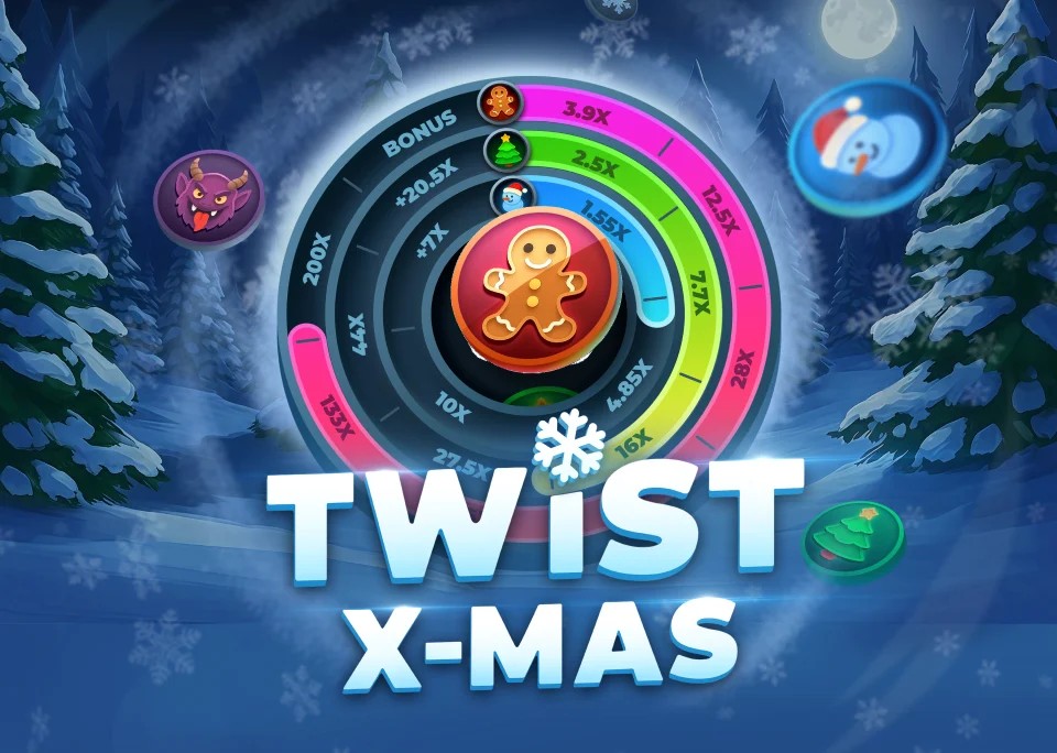 Twist X-mas online game logo by InOut on felice-bet.it.com